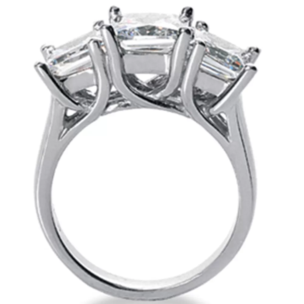 1 1/2ct Three Stone Diamond Ring 14K White Gold