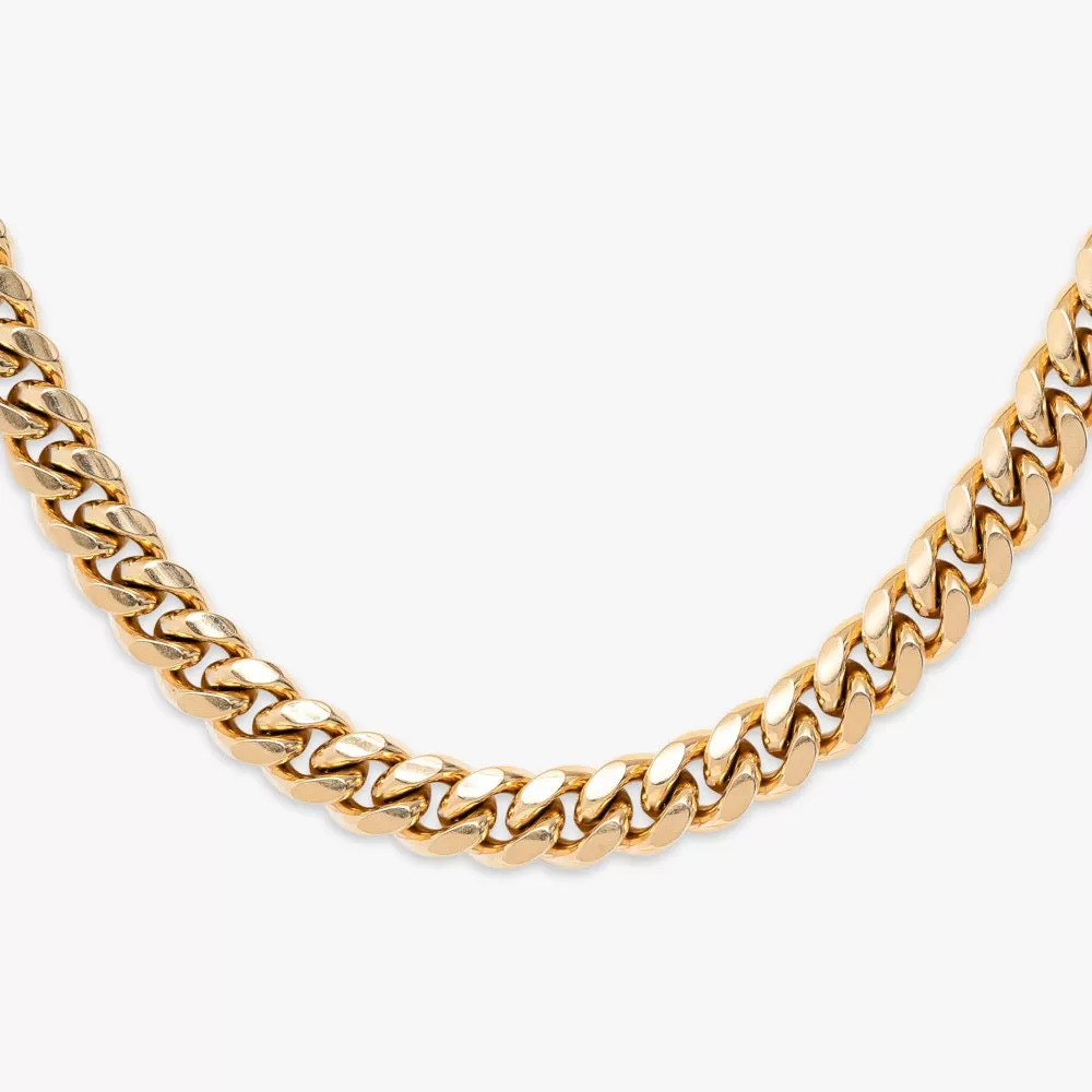 10MM Solid Gold Cuban Link Chain