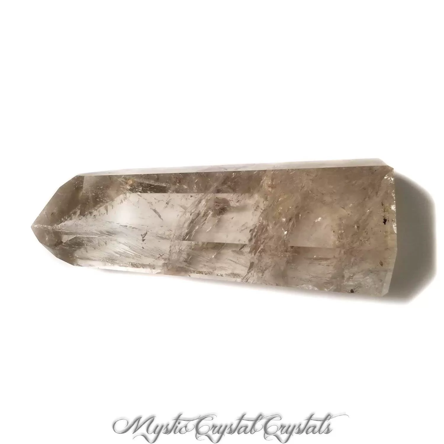 4 3/4 Smoky Quartz Crystal Point-Super Clear