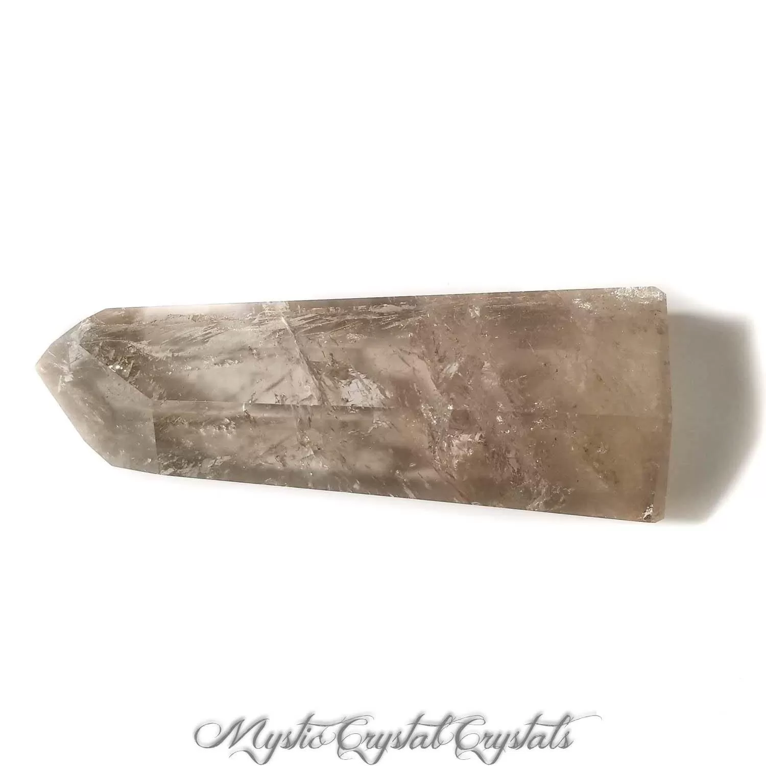 4 3/4 Smoky Quartz Crystal Point-Super Clear