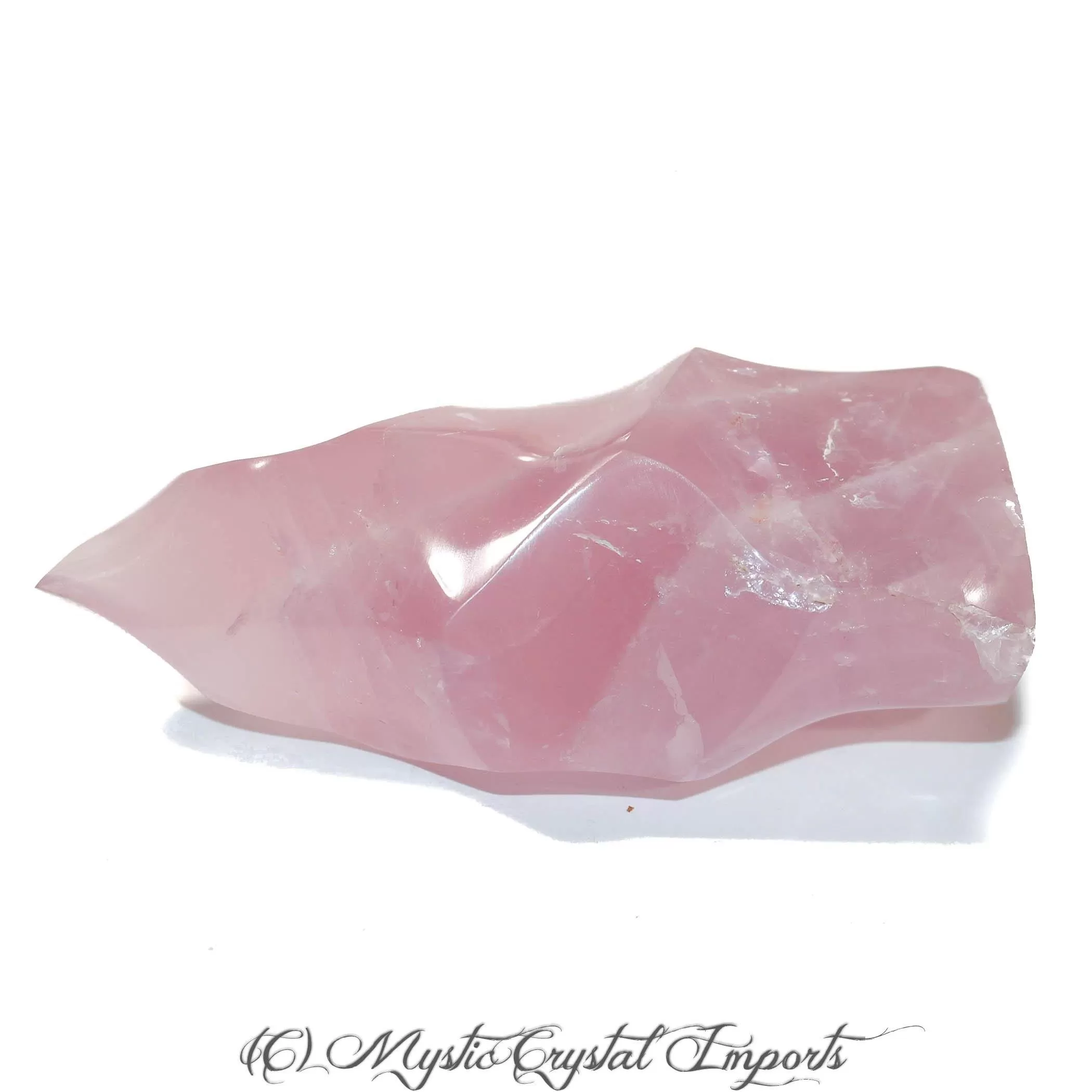 4 Rose Quartz Crystal Crytsal Flame-Freeform Sculpture