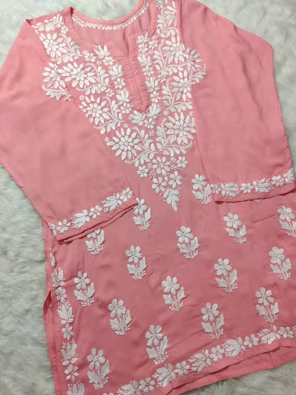 Aabha Premium Modal Chikankari Top