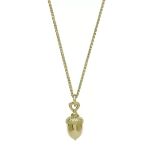 Acorn Solid Gold Necklace