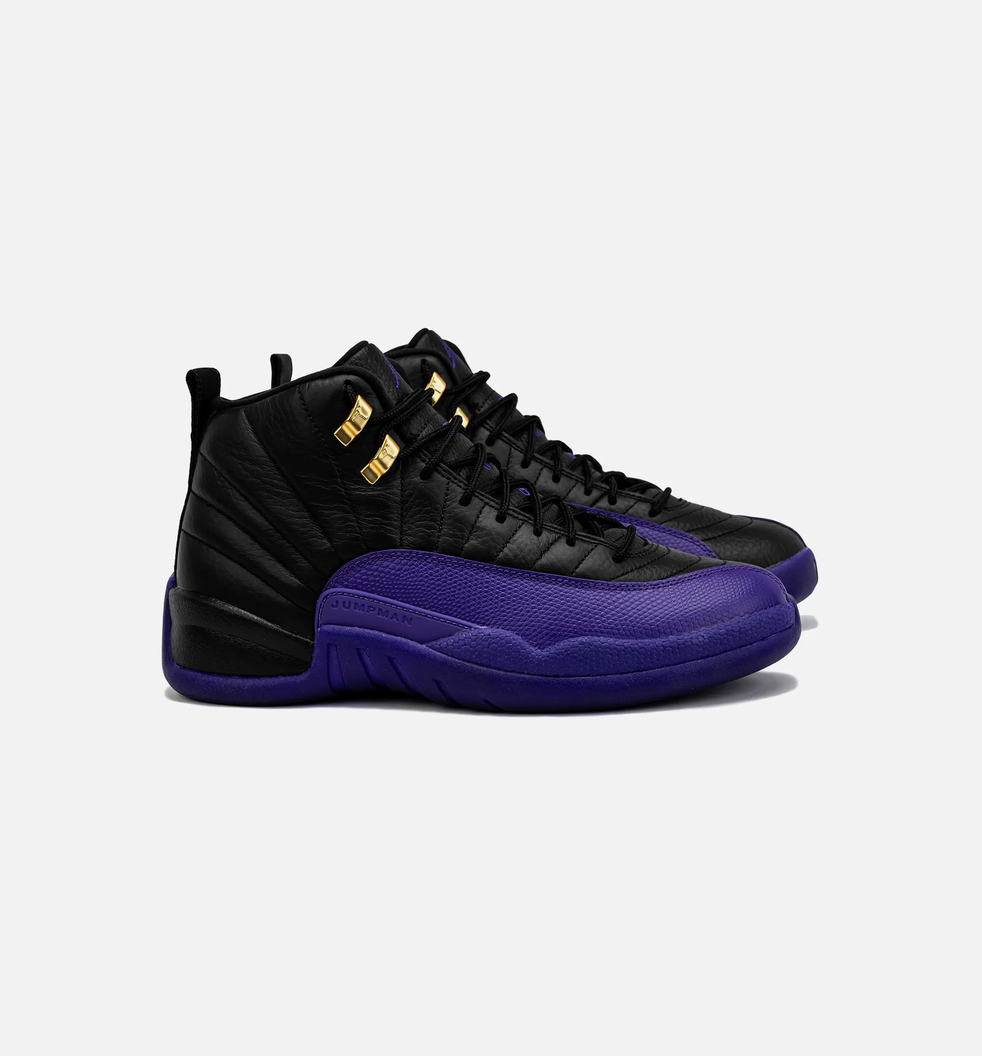 Air Jordan 12 Retro Field Purple Mens Lifestyle Shoe - Black/Purple Free Shipping