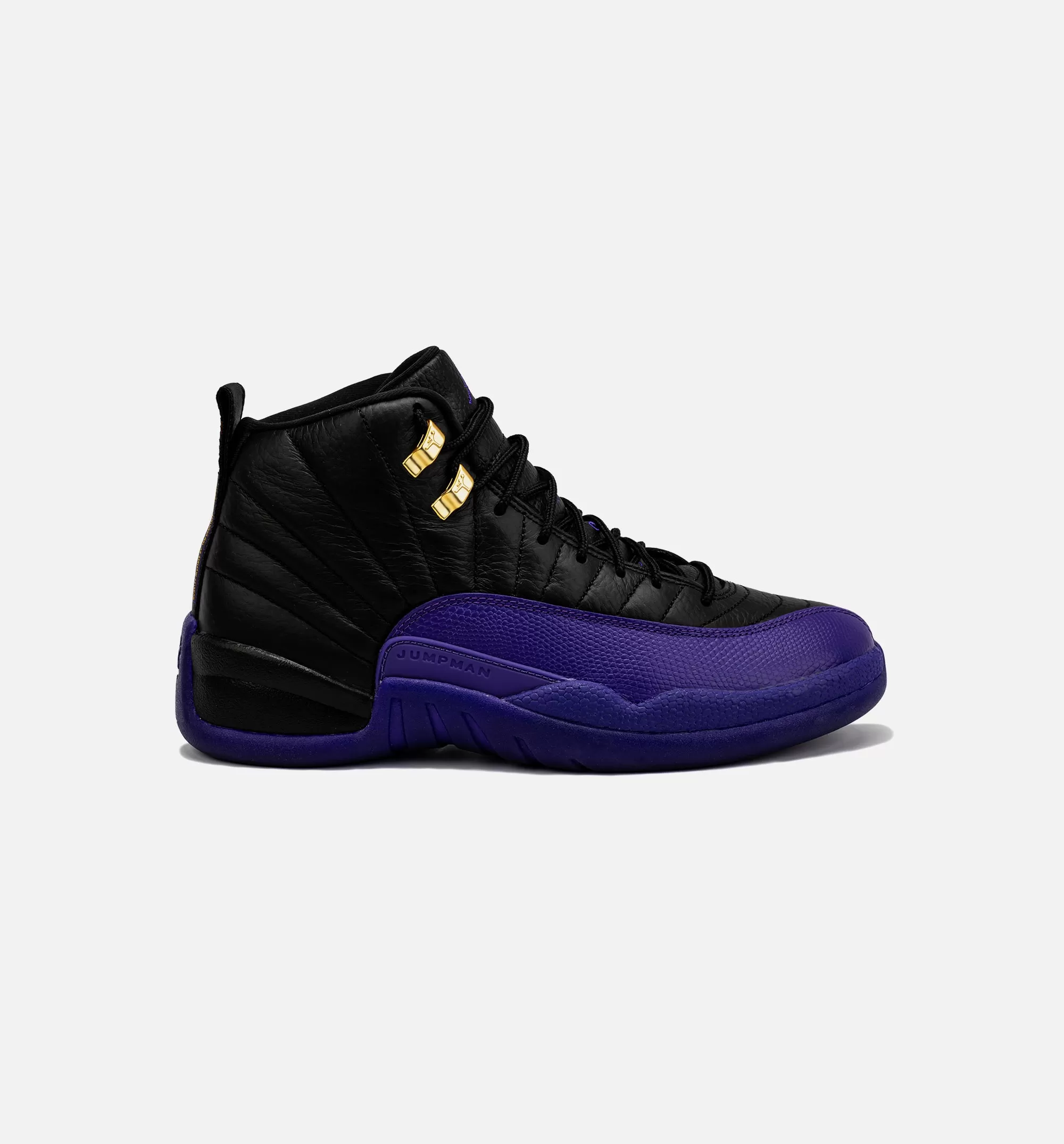 Air Jordan 12 Retro Field Purple Mens Lifestyle Shoe - Black/Purple Free Shipping