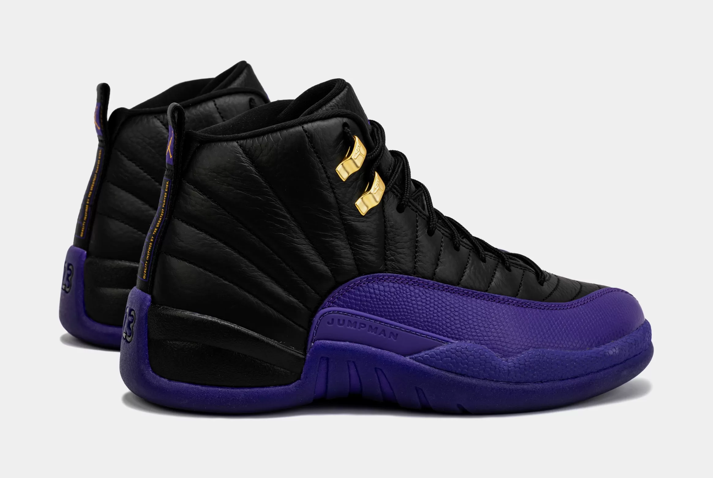 Air Jordan 12 Retro Field Purple Mens Lifestyle Shoes (Black/Purple)