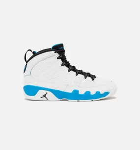 Air Jordan 9 Retro Powder Blue Mens Lifestyle Shoe - Summit White/Black/Powder Blue