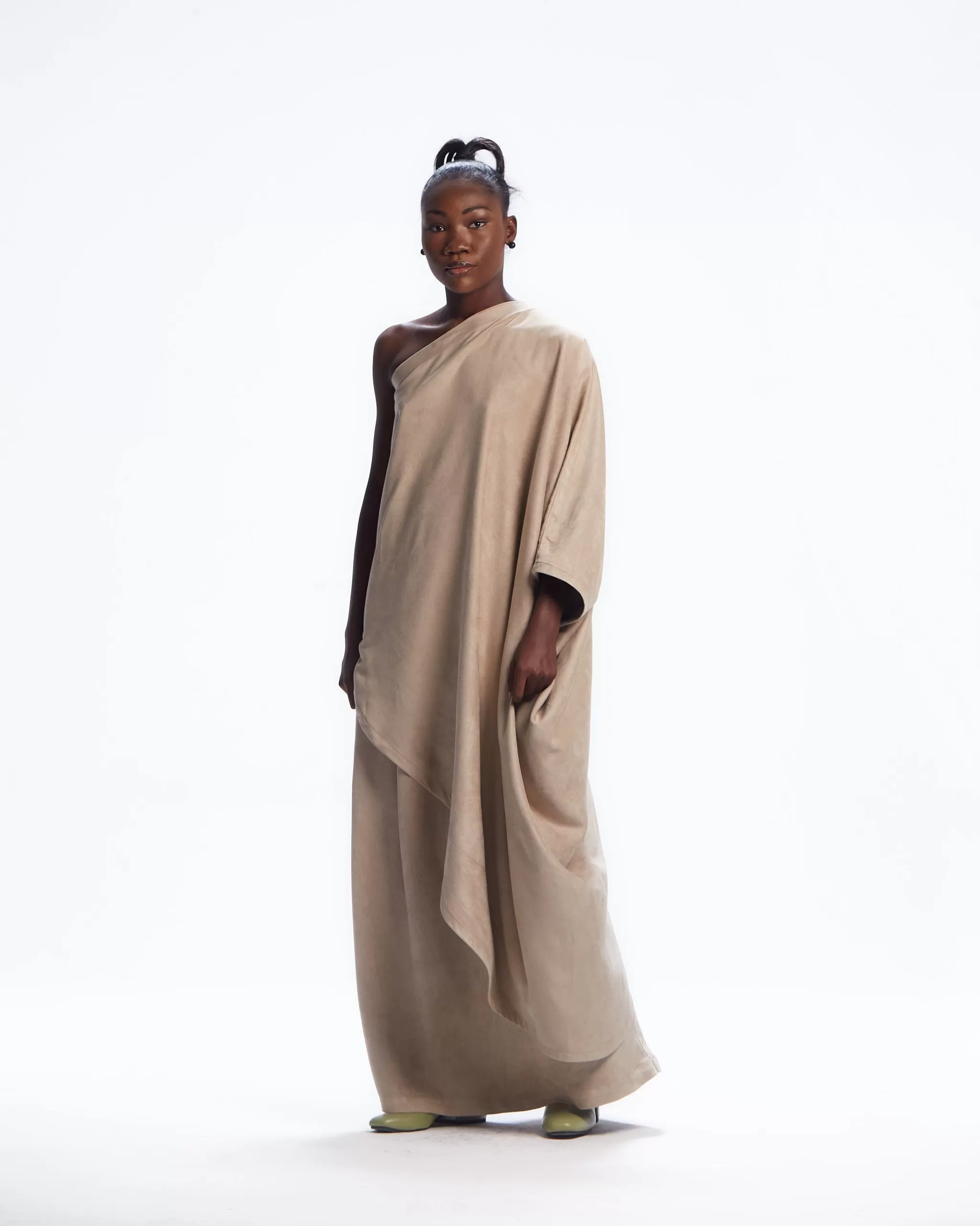 AJABENG Kuukuwa Asymmetrical One-Shoulder Dress