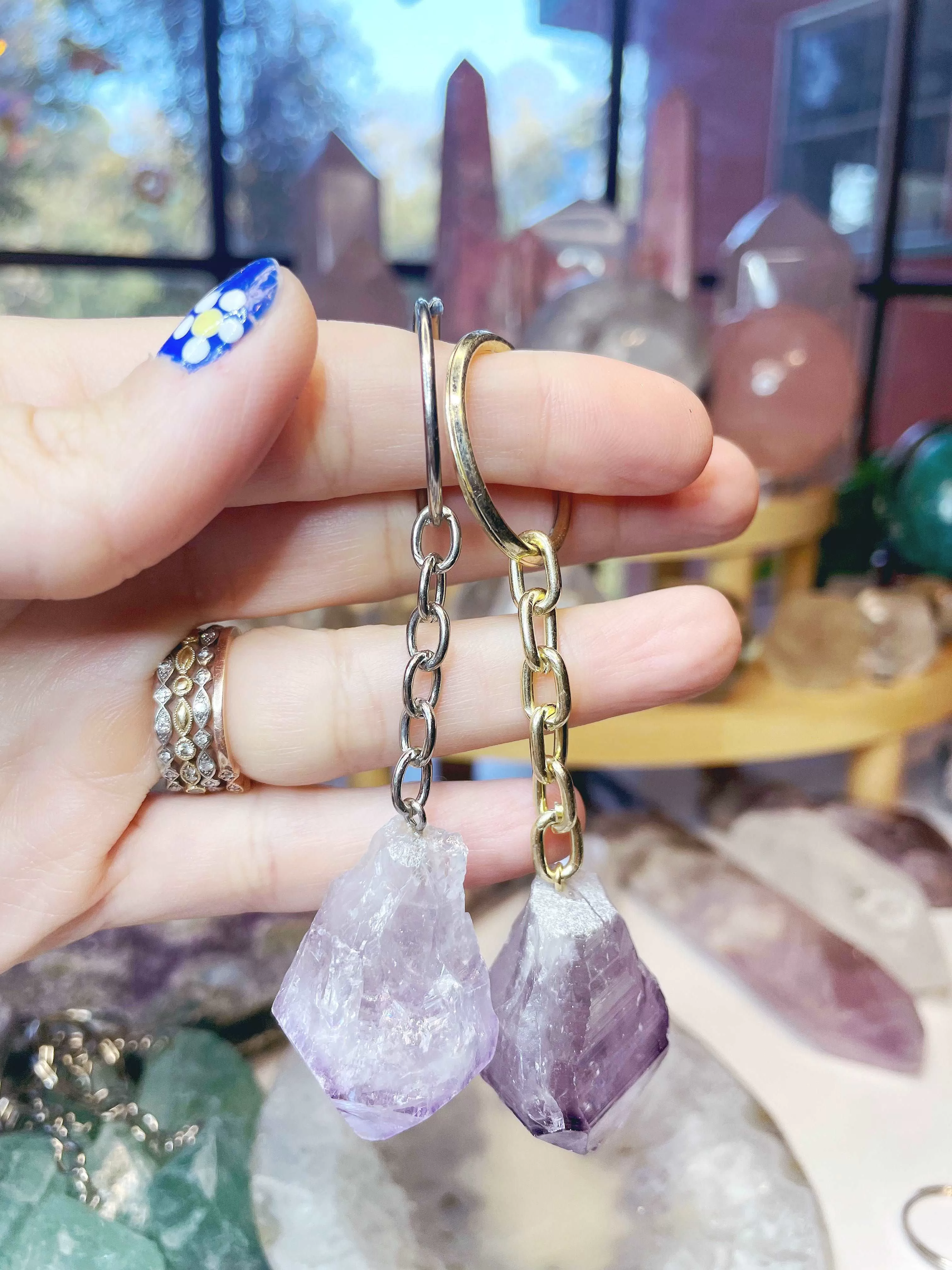 Amethyst Keychain