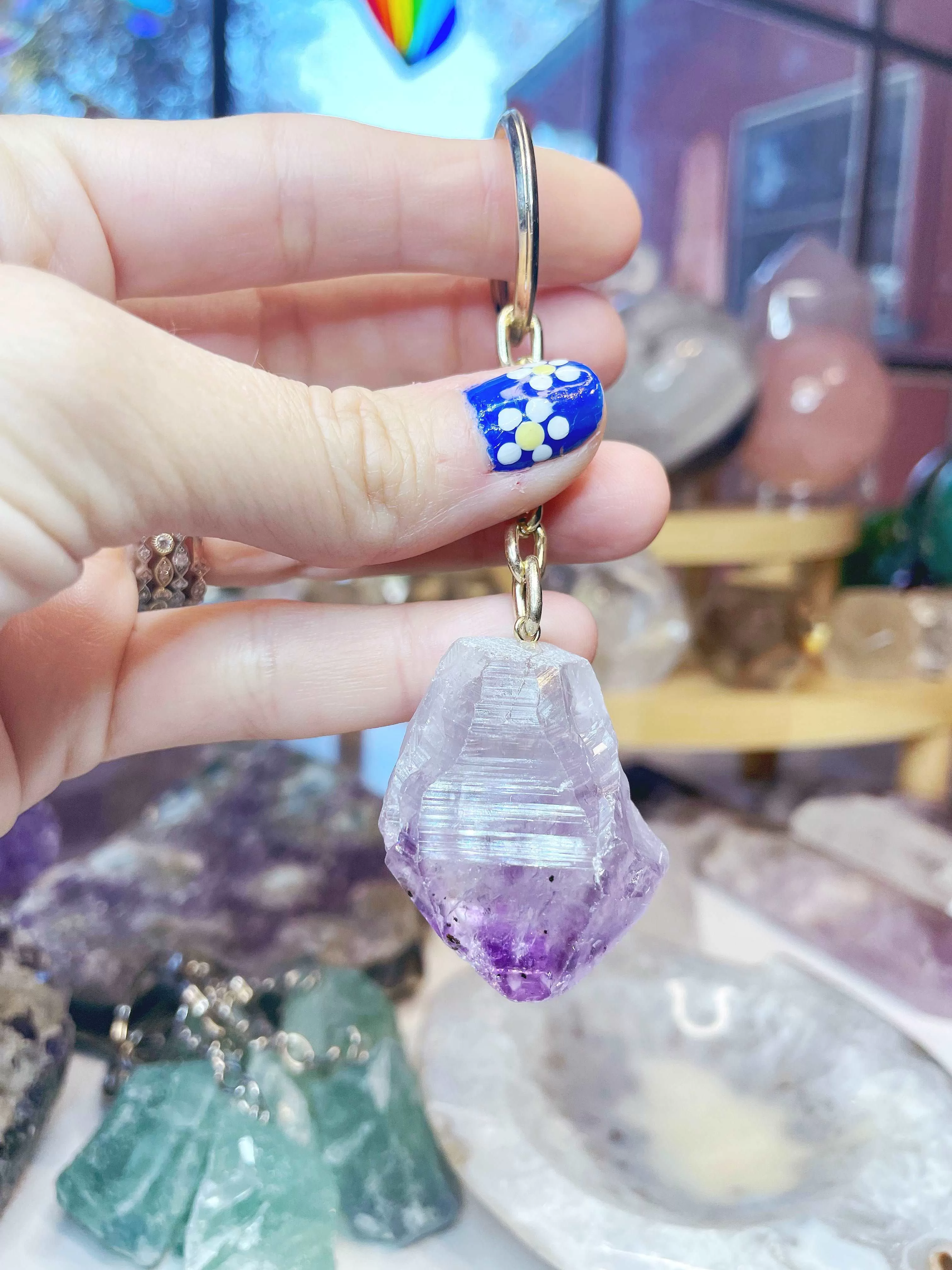 Amethyst Keychain