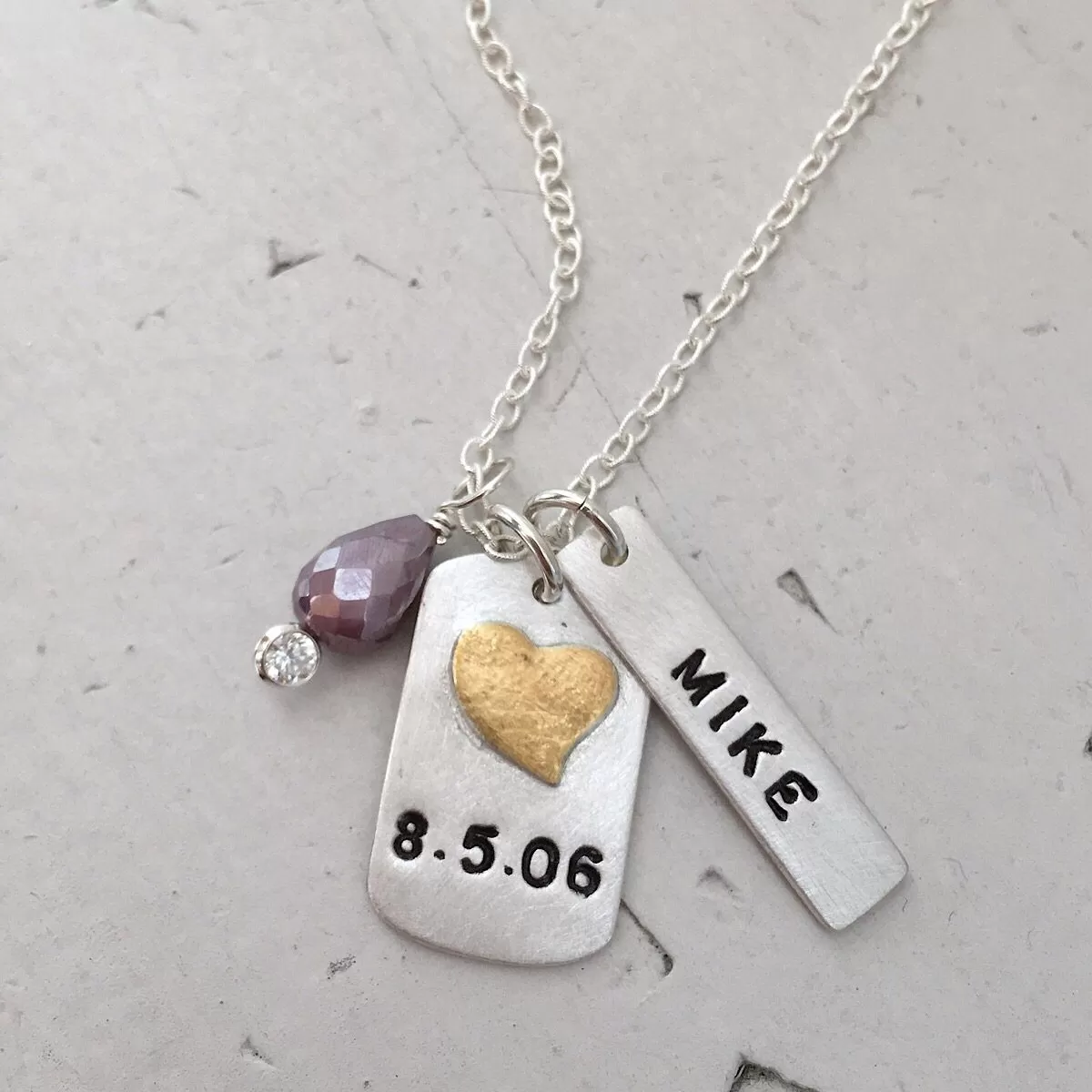 Anniversary Tag Necklace