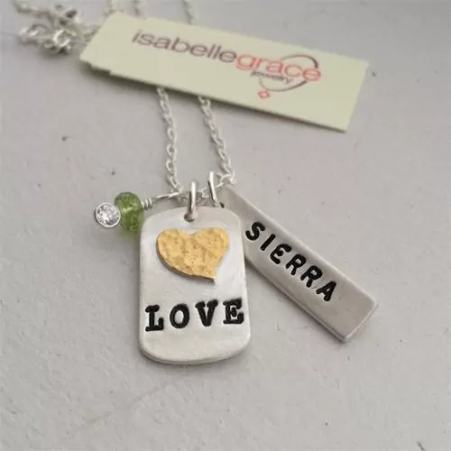 Anniversary Tag Necklace