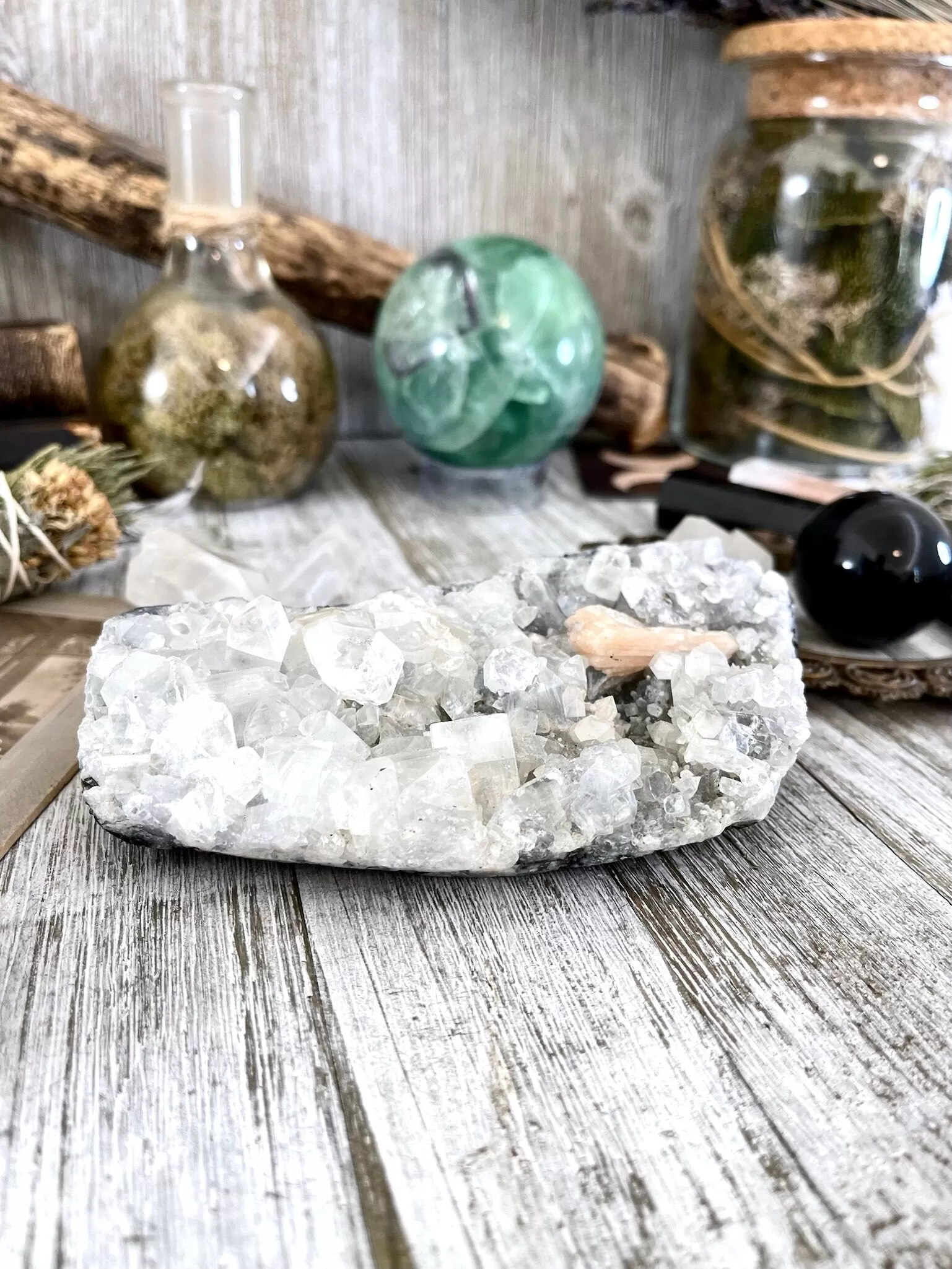 Apophyllite Crystal Cluster / FoxlarkCrystals