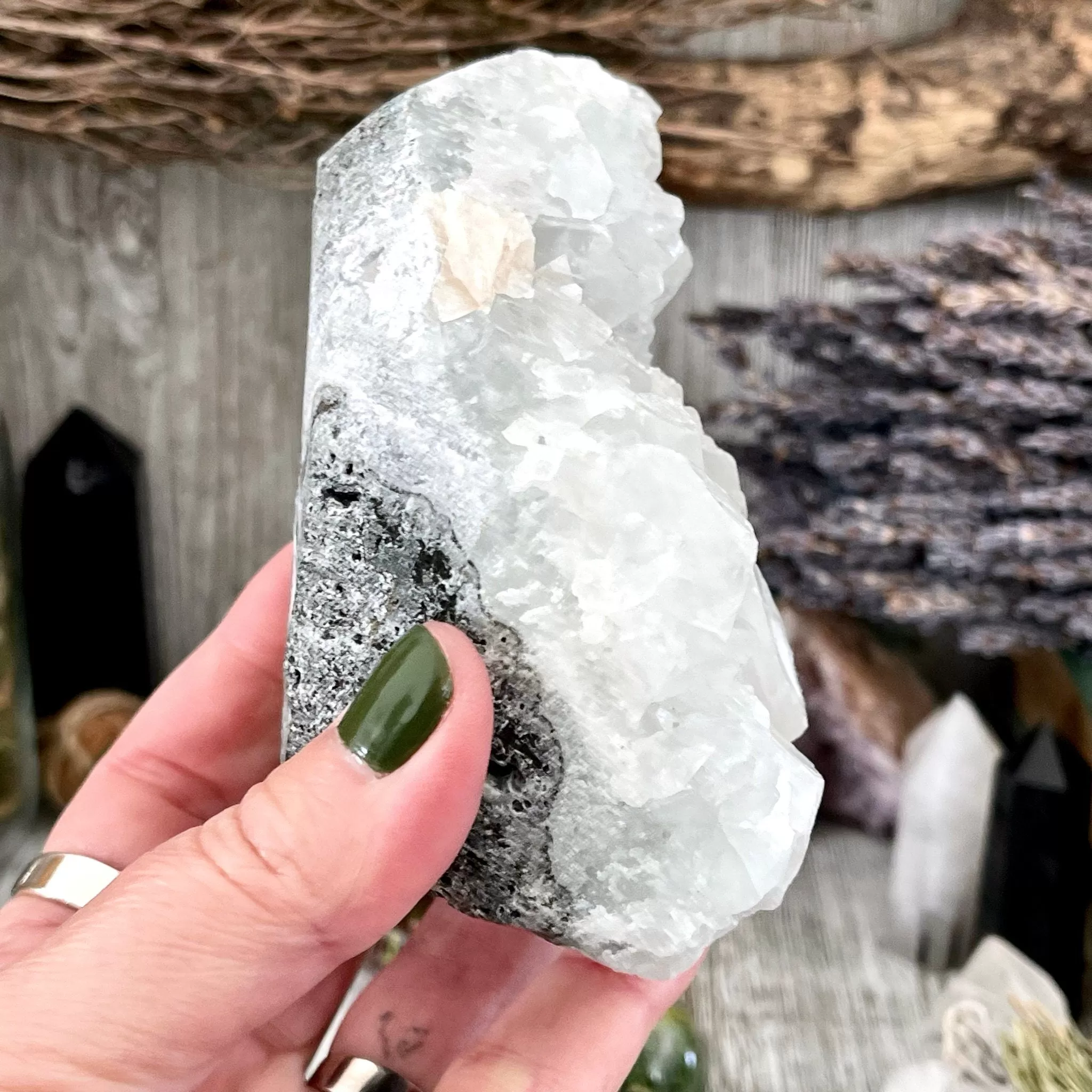 Apophyllite with Stilbite Crystal Cluster / FoxlarkCrystals