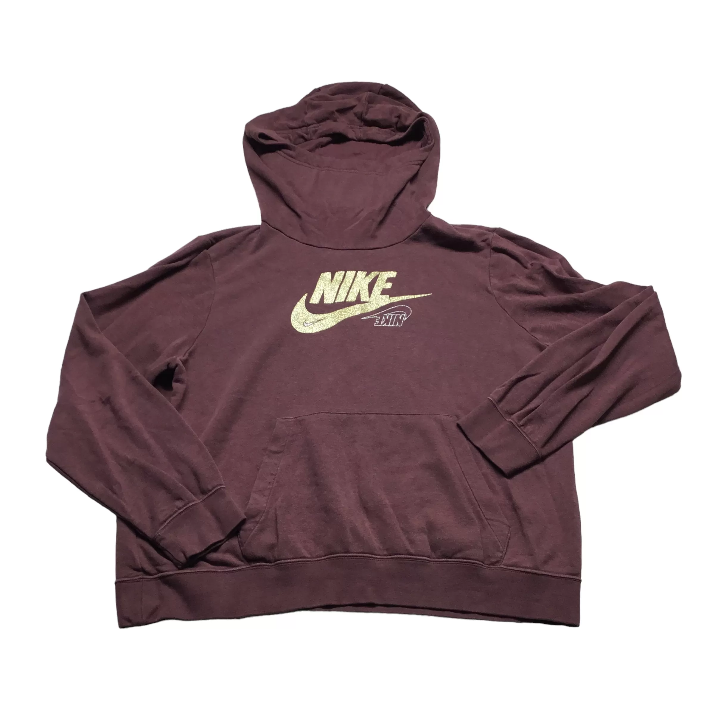 Athletic Sweatshirt Hoodie By Nike Apparel  Size: L