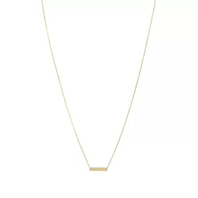 Bar Necklace - Solid Gold