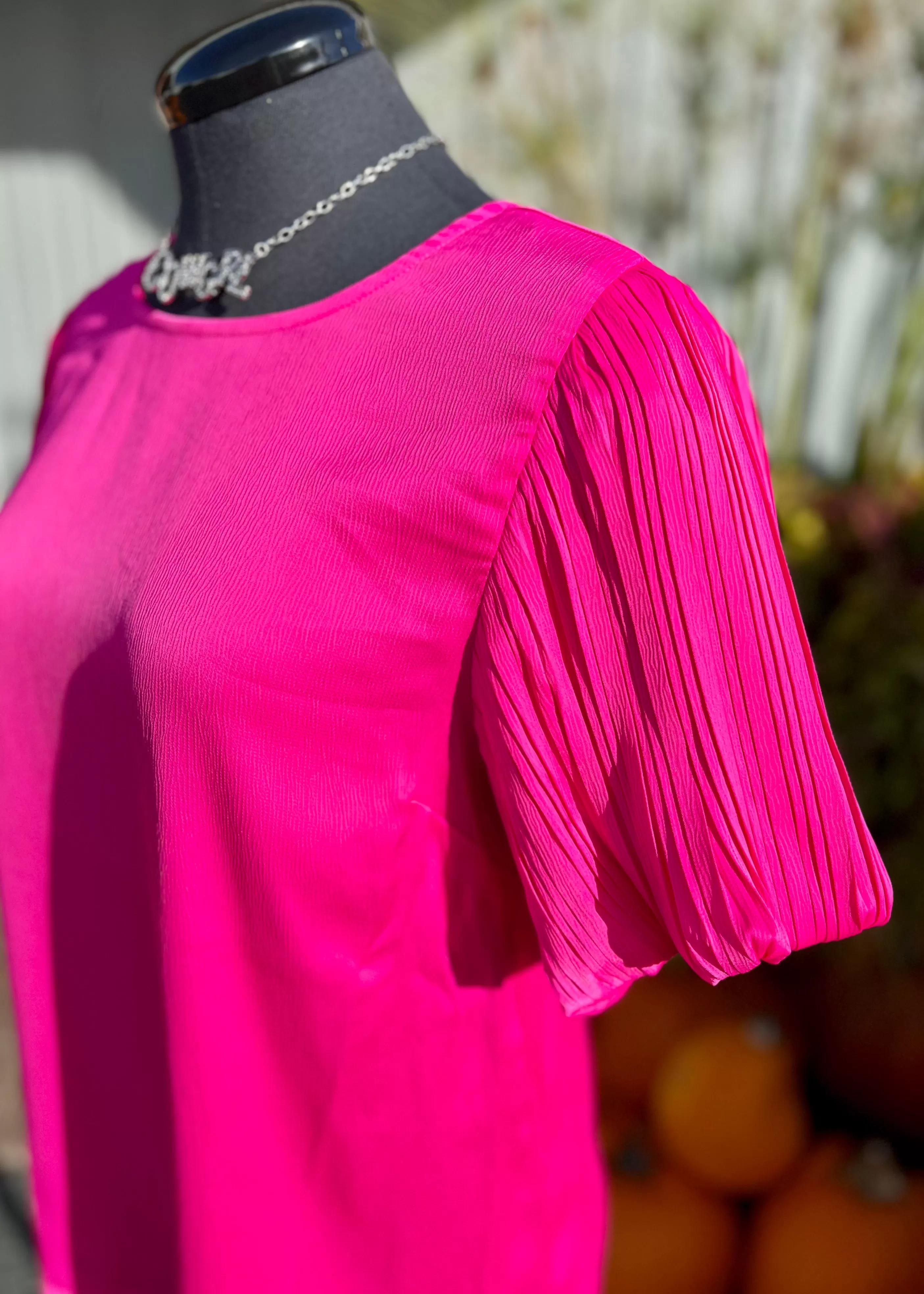 Barbie Pink Ruffle Blouse Top