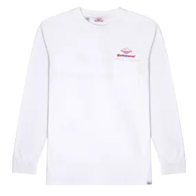 Battenwear 10th Anniversary Team L/S Pocket Tee White