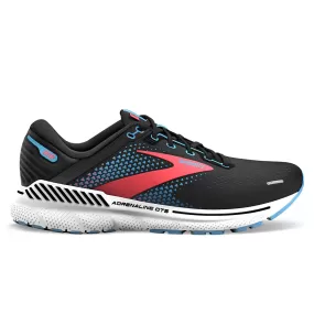 Brooks Adrenaline GTS 22 Womens | Black/lake Blue/coral