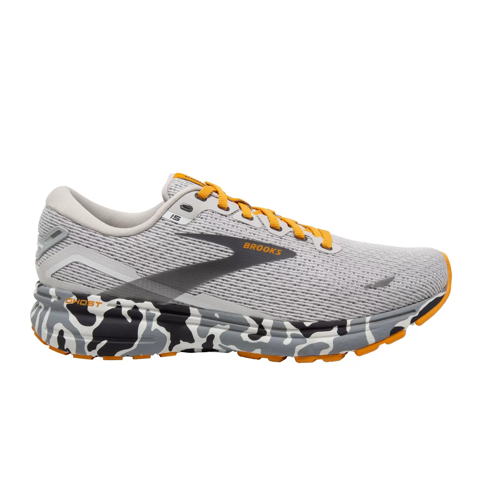 Brooks Ghost 15 Camo (Men) - Blanc/Gray/Sunflower