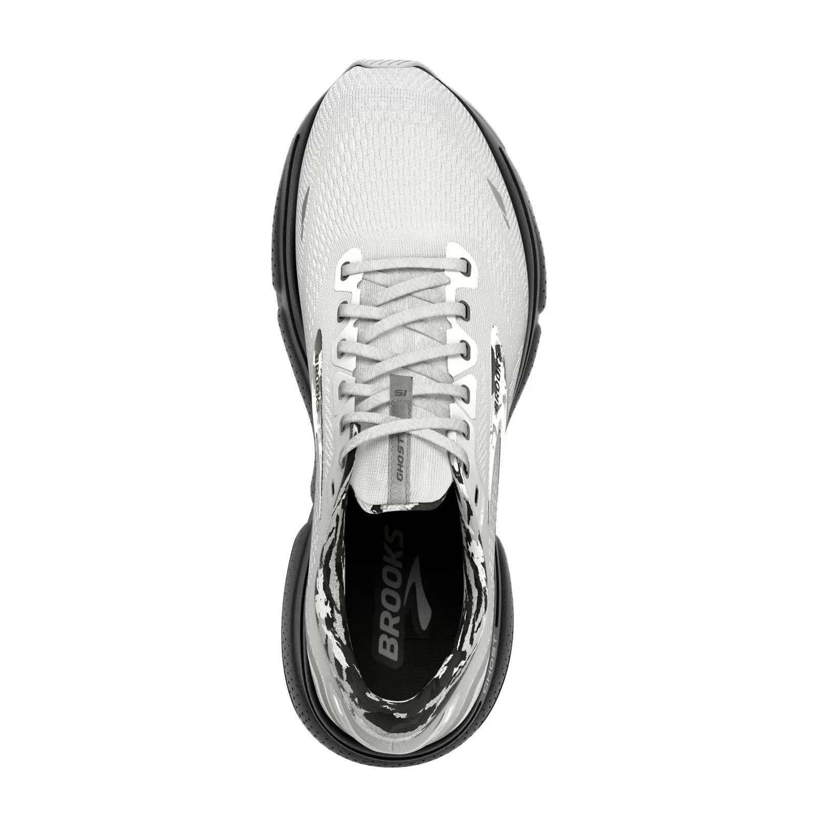 Brooks Ghost 15 Running Shoe (Women) - White/Ebony/Oyster