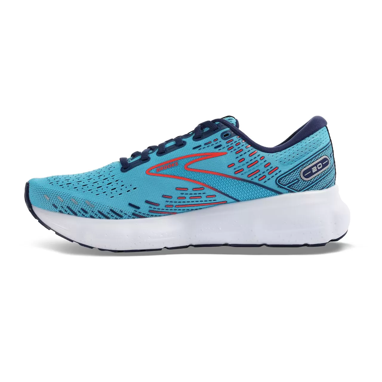 Brooks Glycerin 20 (Mens) - Blue/Navy/Coral