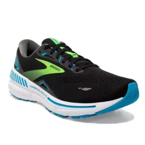 Brooks Men's Adrenaline GTS 23 Wide Black/Hawaiian Ocean/Green