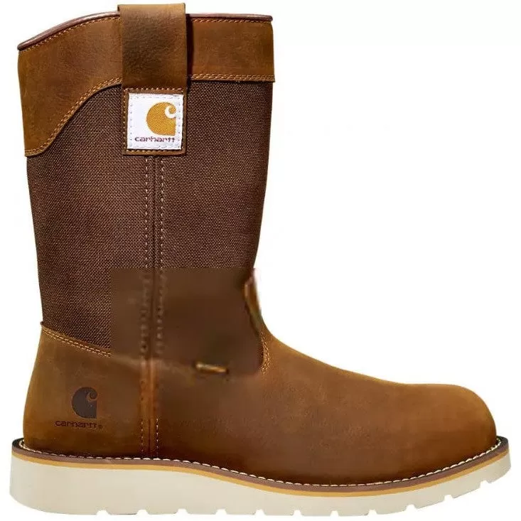 Carhartt Men's 10 Steel Toe WP Wedge Wellington Work Boot -Brown- FW1232-M