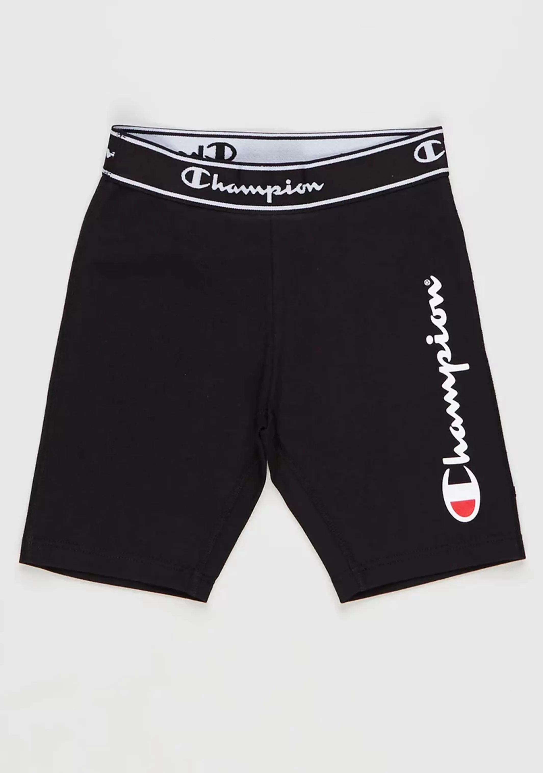 Champion Girls Script Logo Shorts Black <br> KWNQN BLK