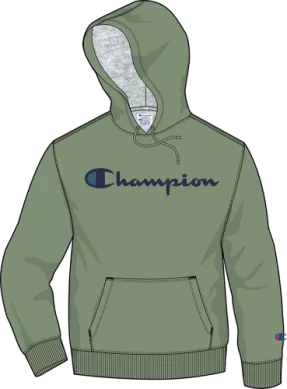 Champion Powerblend Screen Print Script Hoodie