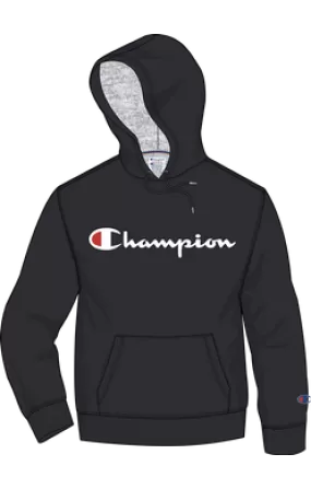 Champion Powerblend Screen Print Script Hoodie