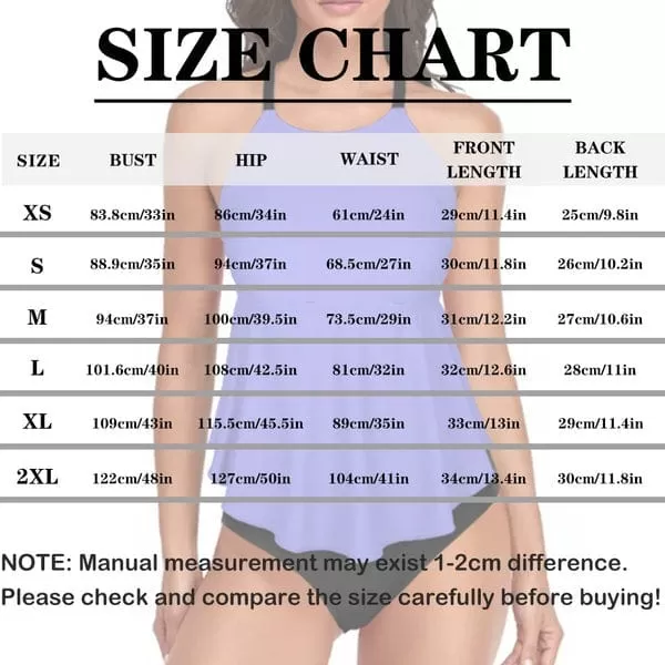 Custom Face Seamless Swimsuit Tankini Bikini Two Piece Bathing Suit Tank Top With Shorts