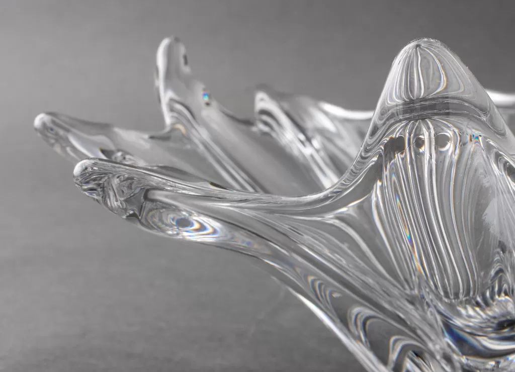 Daum French Crystal Centerpiece Bowl