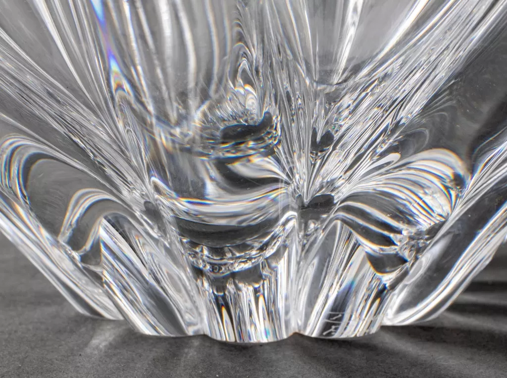 Daum French Crystal Centerpiece Bowl