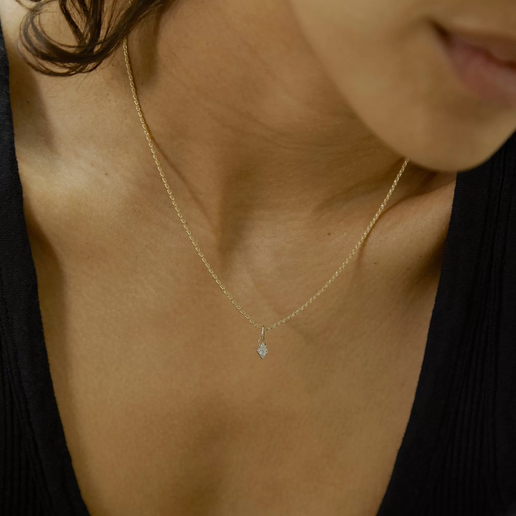 Diamond Kite Necklace