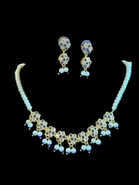 DNS39 gold plated  necklace with earrings ( READY TO SHIP )