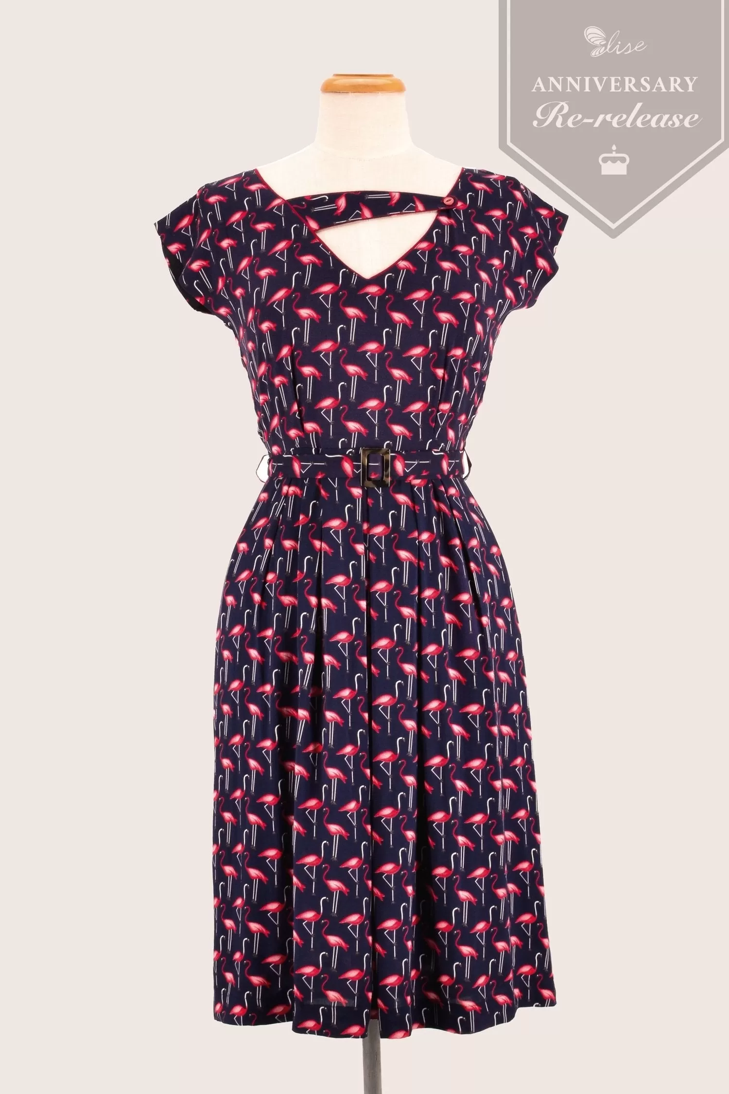 Ebony Navy Bird Dress