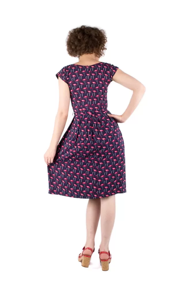 Ebony Navy Bird Dress