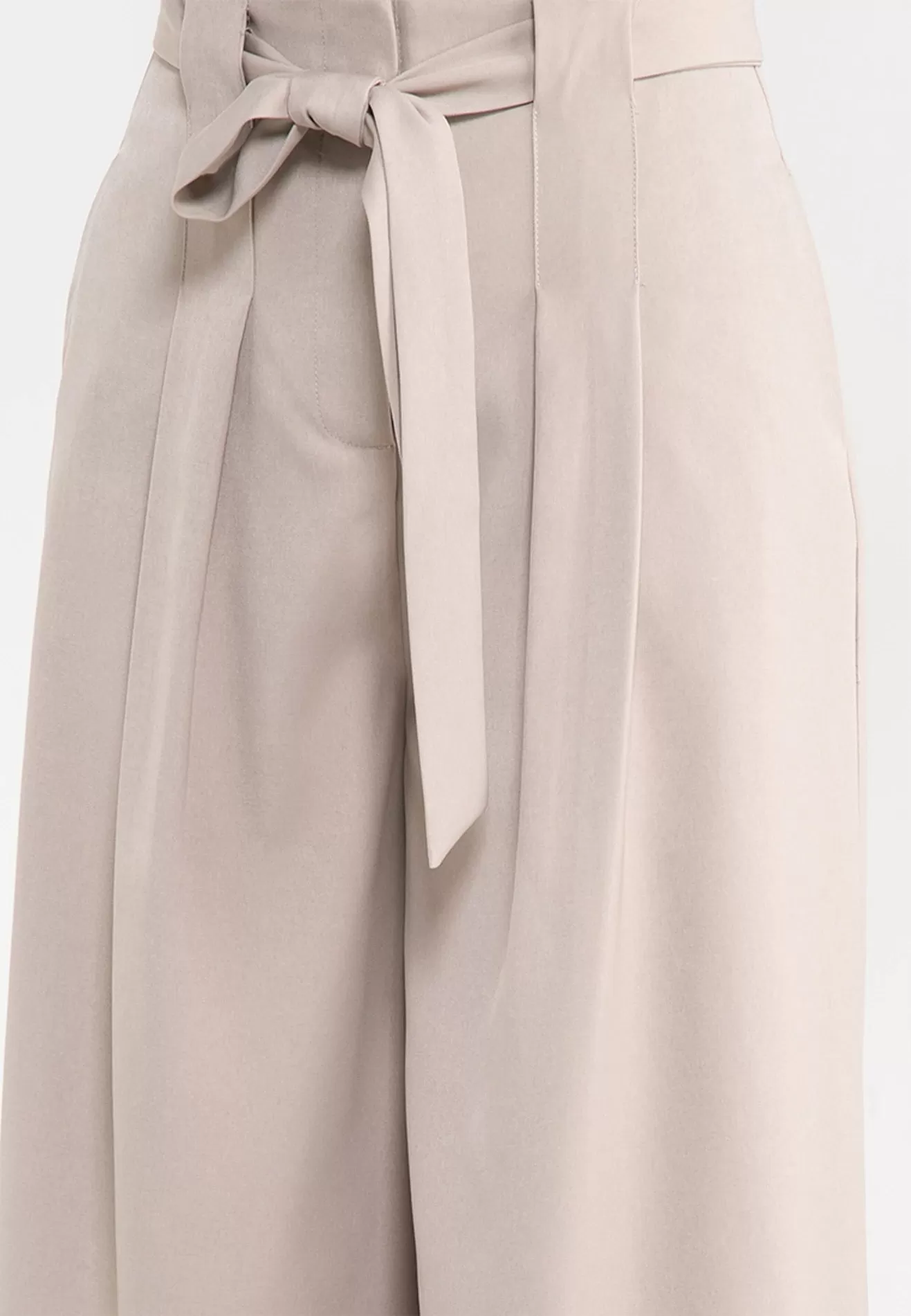 ELLE Apparel Classic Wide Leg Belted Pants