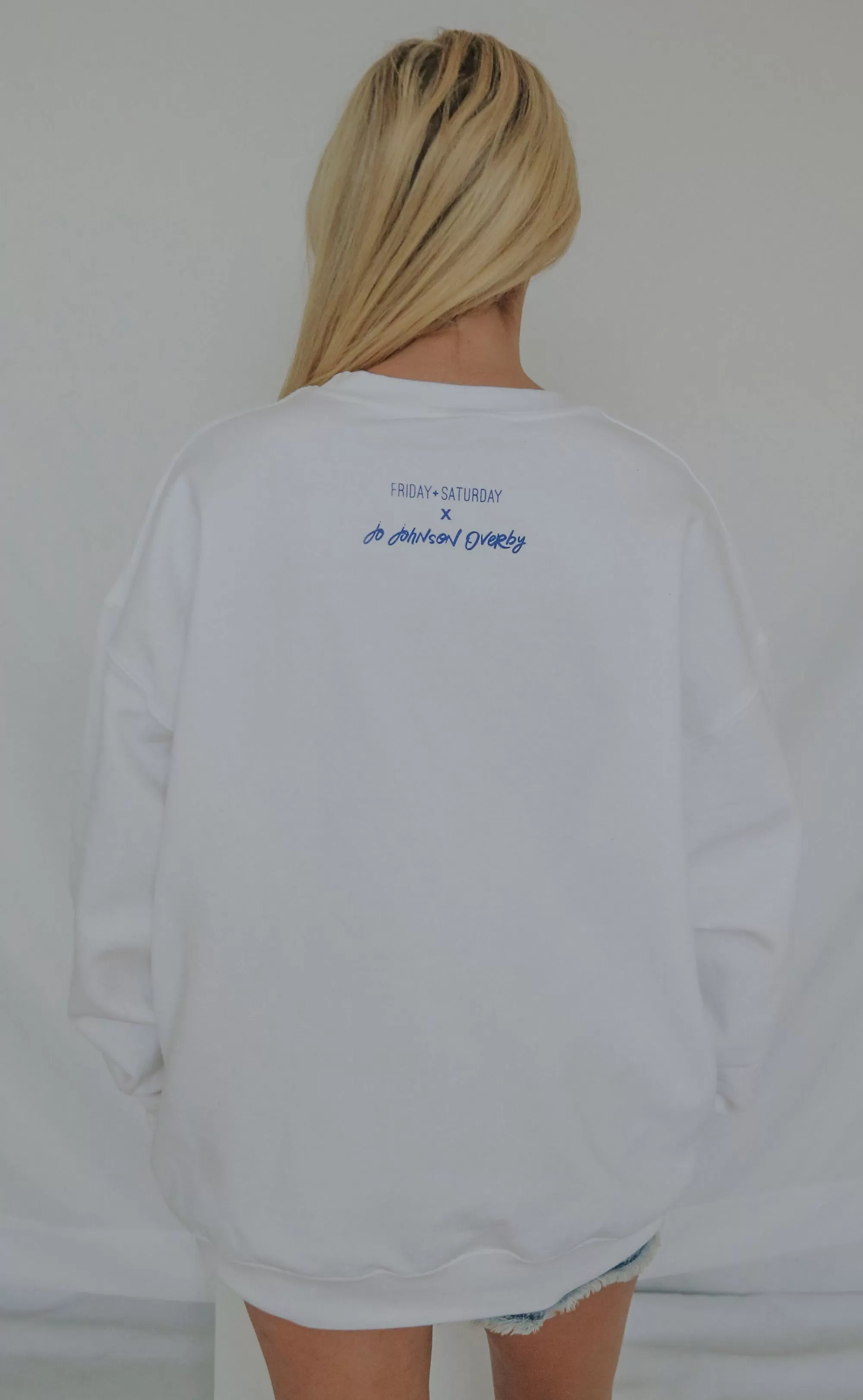 friday   saturday x jo johnson overby: for the road sweatshirt