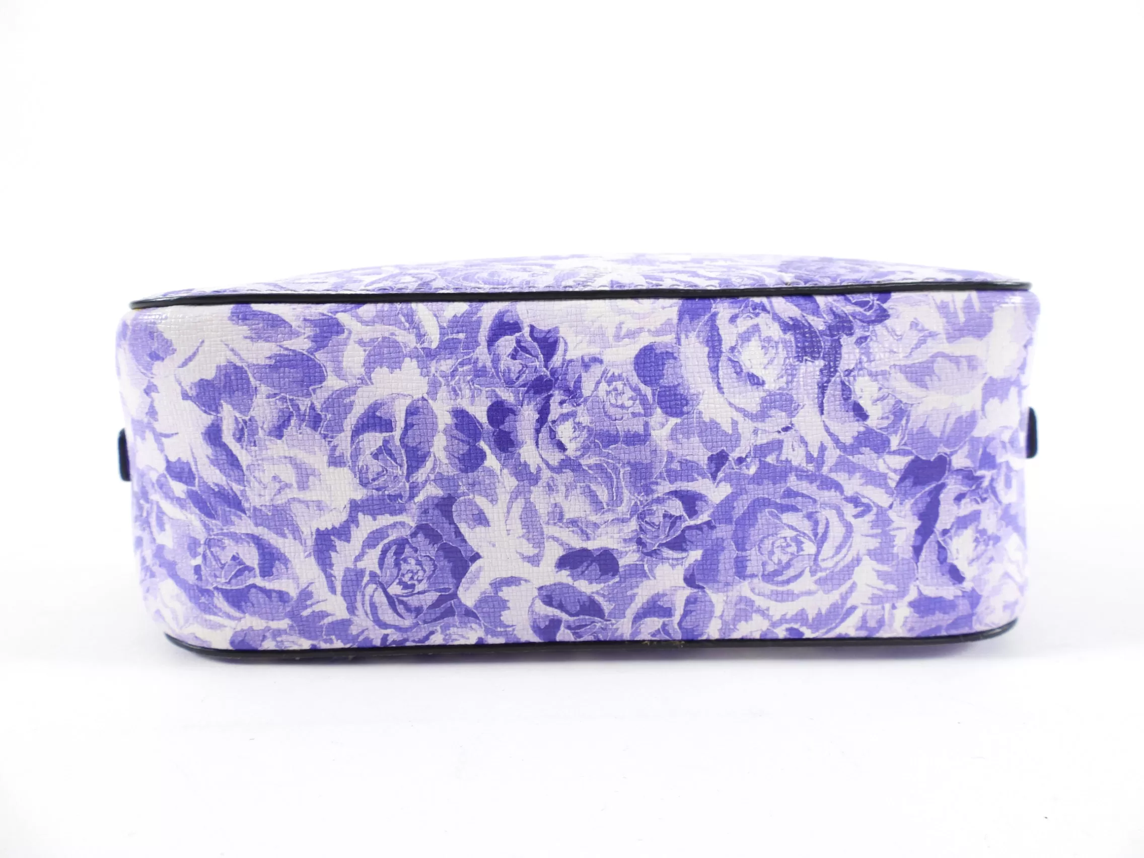 Ganni Purple Floral Small Crossbody Camera Bag