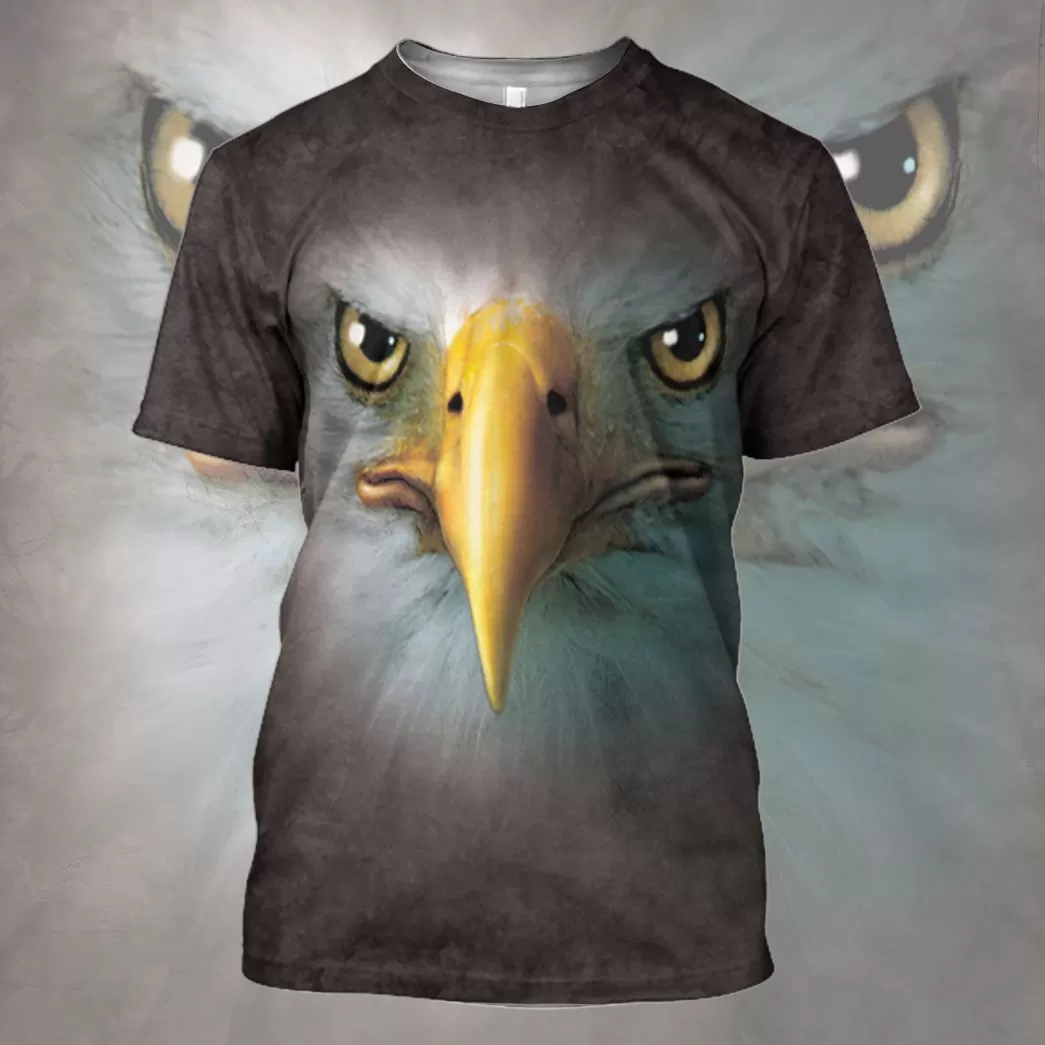 Gearhuman 3D Eagle Face Tshirt Hoodie Apparel