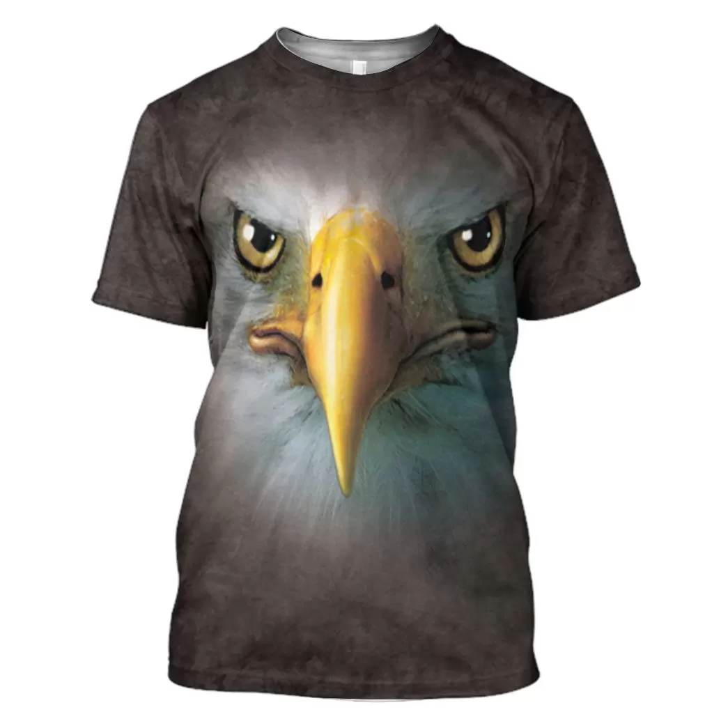 Gearhuman 3D Eagle Face Tshirt Hoodie Apparel