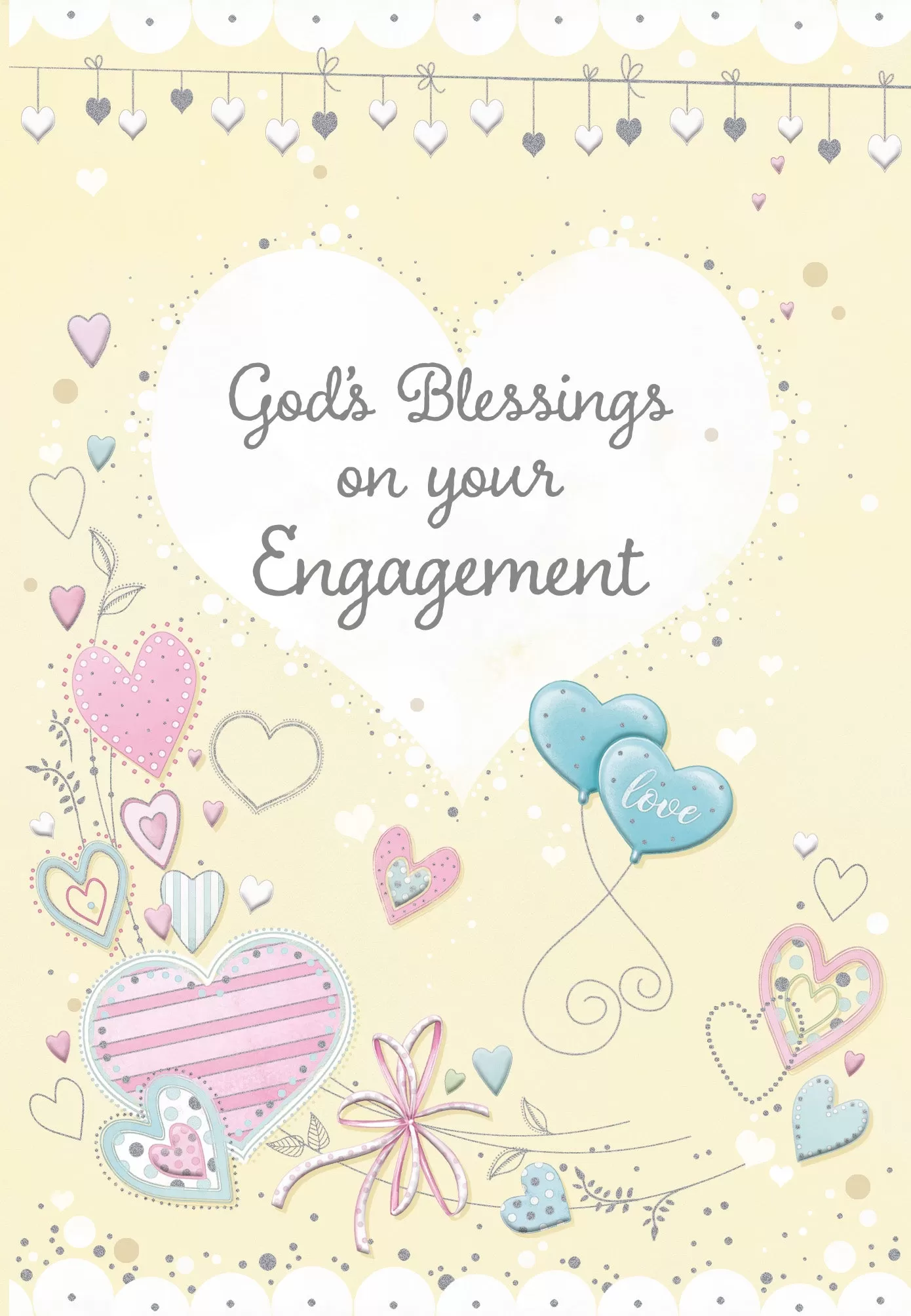 God's Blessings on Your Engagement Card