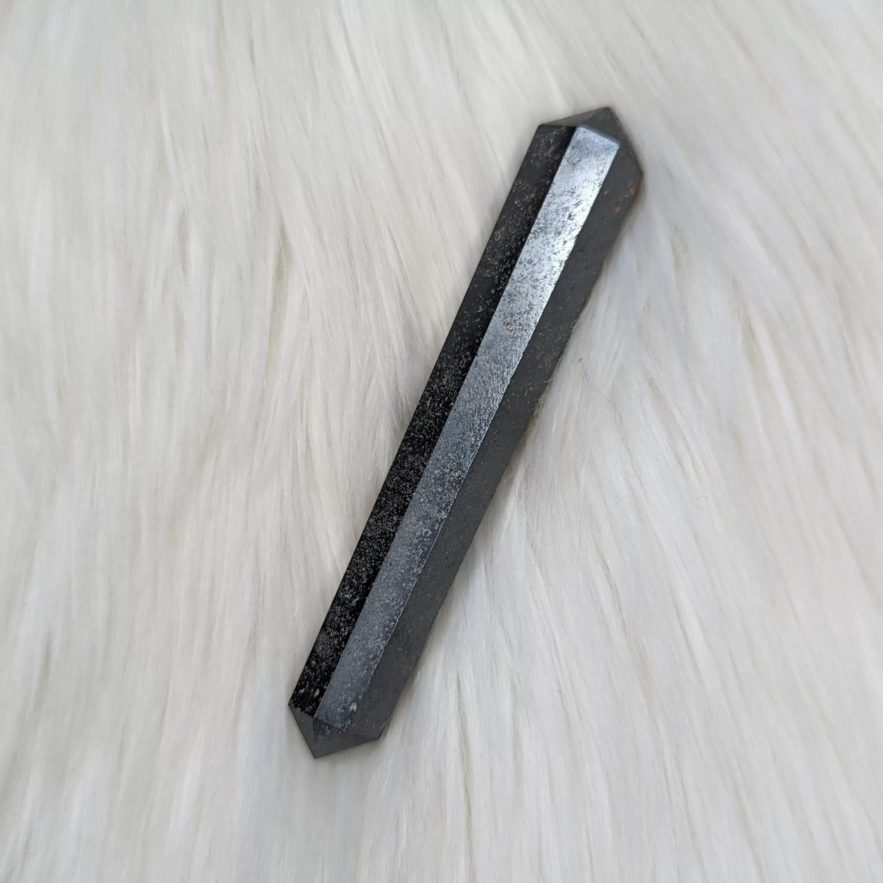 Hematite Healing Wand Carving #3