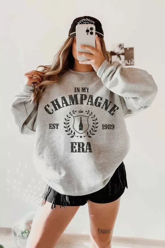 IN MY CHAMPAGNE ERA GRAPHIC SWEATSHIRT