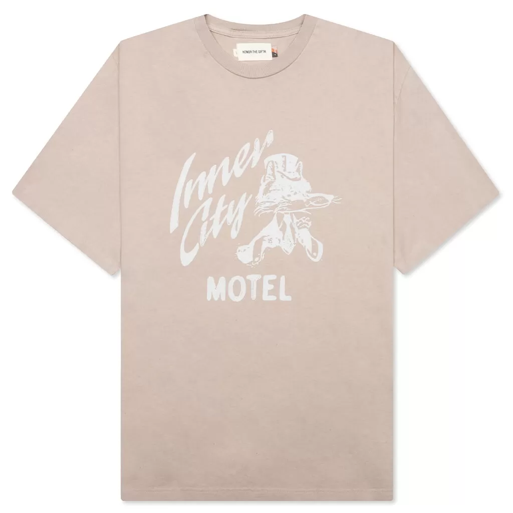 Inner City Motel S/S Tee - Brown