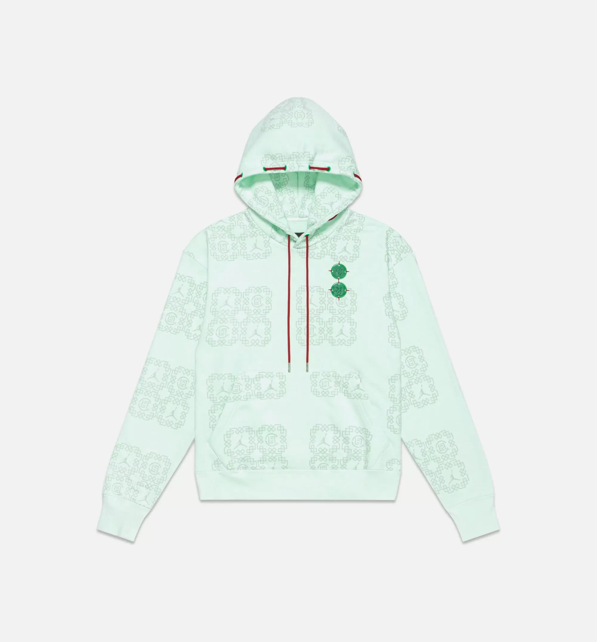 Jordan x CLOT AOP Fleece Hoodie Mens Hoodie - Green