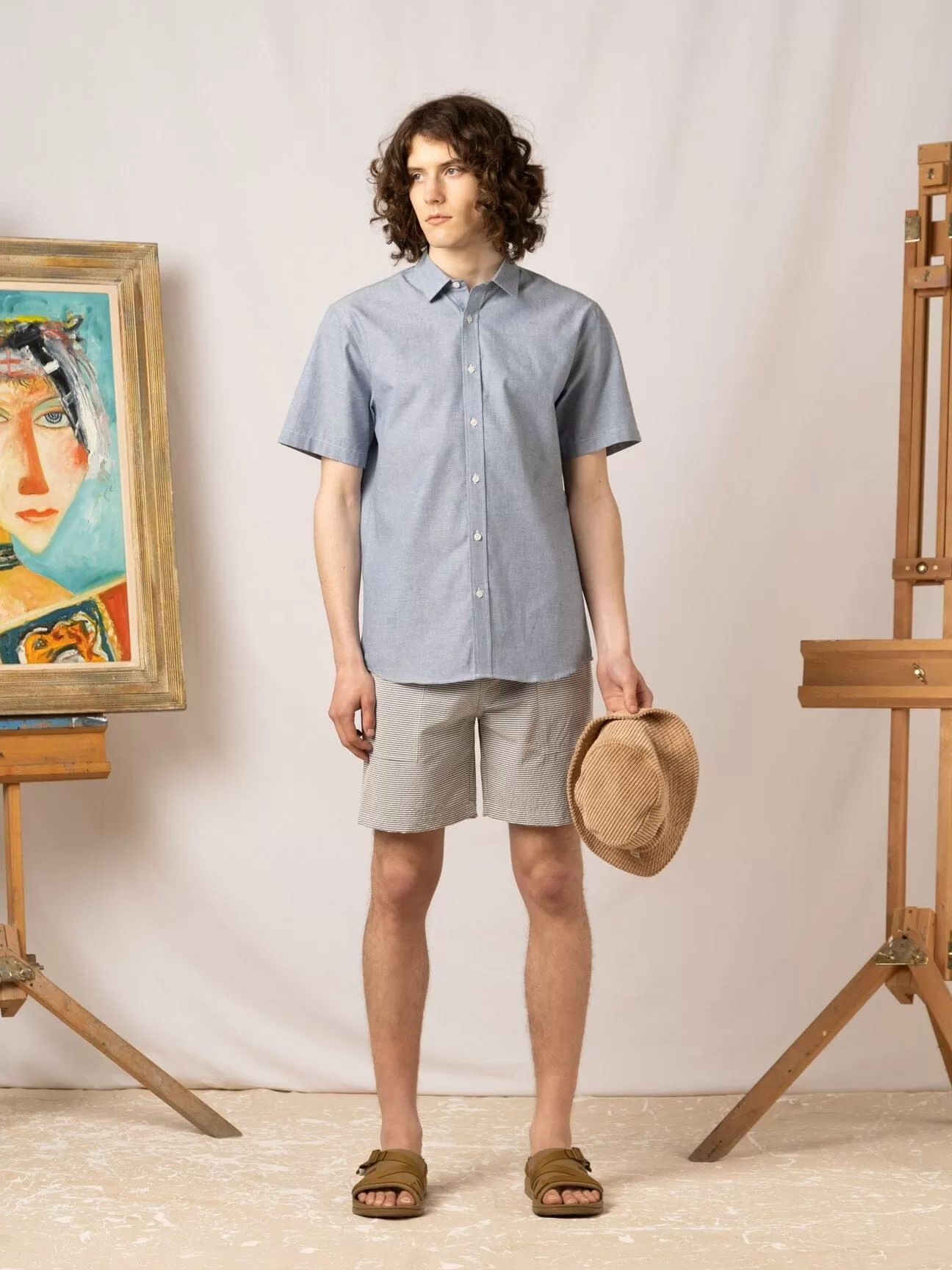 Kestin - Aberlady Shirt in Light Blue