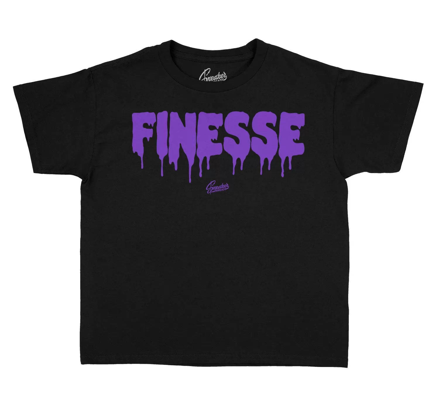 Kids Court Purple 13 Shirt - Finesse - Black